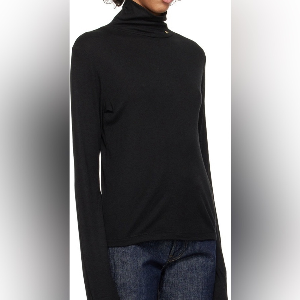ANINE BING Black Lia Turtleneck